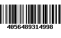 Código de Barras 4056489314998