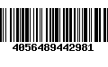 Código de Barras 4056489442981