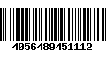 Código de Barras 4056489451112