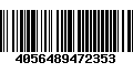 Código de Barras 4056489472353