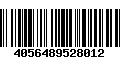 Código de Barras 4056489528012