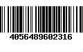 Código de Barras 4056489602316