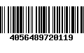 Código de Barras 4056489720119