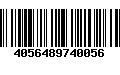 Código de Barras 4056489740056