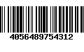 Código de Barras 4056489754312