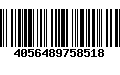 Código de Barras 4056489758518