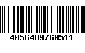 Código de Barras 4056489760511