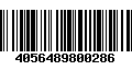 Código de Barras 4056489800286