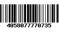 Código de Barras 4058077770735