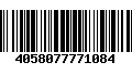 Código de Barras 4058077771084