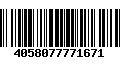 Código de Barras 4058077771671