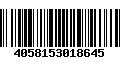 Código de Barras 4058153018645