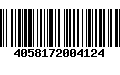 Código de Barras 4058172004124