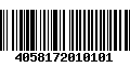 Código de Barras 4058172010101