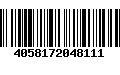 Código de Barras 4058172048111