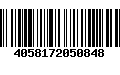 Código de Barras 4058172050848