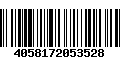 Código de Barras 4058172053528