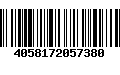 Código de Barras 4058172057380