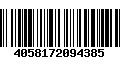 Código de Barras 4058172094385