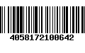 Código de Barras 4058172100642