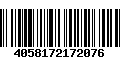 Código de Barras 4058172172076