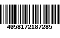 Código de Barras 4058172187285