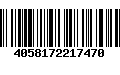 Código de Barras 4058172217470