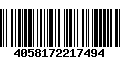 Código de Barras 4058172217494