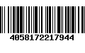 Código de Barras 4058172217944