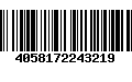 Código de Barras 4058172243219