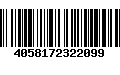 Código de Barras 4058172322099