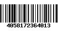 Código de Barras 4058172364013