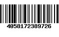 Código de Barras 4058172389726