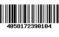 Código de Barras 4058172390104