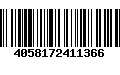 Código de Barras 4058172411366