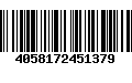 Código de Barras 4058172451379