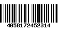 Código de Barras 4058172452314