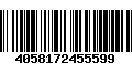 Código de Barras 4058172455599