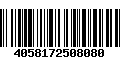 Código de Barras 4058172508080