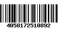 Código de Barras 4058172510892