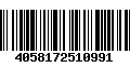 Código de Barras 4058172510991