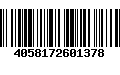 Código de Barras 4058172601378