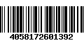 Código de Barras 4058172601392