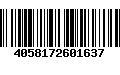 Código de Barras 4058172601637