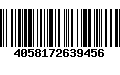 Código de Barras 4058172639456