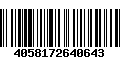 Código de Barras 4058172640643