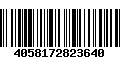 Código de Barras 4058172823640