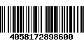 Código de Barras 4058172898600