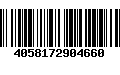 Código de Barras 4058172904660