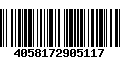 Código de Barras 4058172905117